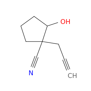 Cyclopentanecarbonitrile, 2-hydroxy-1-(2-propynyl)-