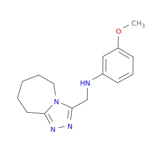 3-Methoxy-N-((6,7,8,9-tetrahydro-5H-[1,2,4]triazolo[4,3-a]azepin-3-yl)methyl)aniline