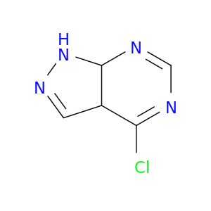 1H-Pyrazolo[3,4-d]pyrimidine, 4-chloro-3a,7a-dihydro-