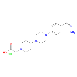 1-Piperidineaceticacid, 4-[4-[4-(aminoiminomethyl)phenyl]-1-piperazinyl]-, hydrochloride (1:1)