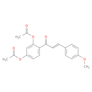 2-Propen-1-one, 1-[2,4-bis(acetyloxy)phenyl]-3-(4-methoxyphenyl)-, (E)-