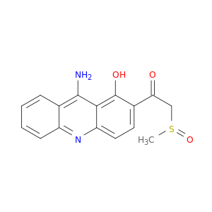 Ethanone, 1-(9-amino-1-hydroxy-2-acridinyl)-2-(methylsulfinyl)-