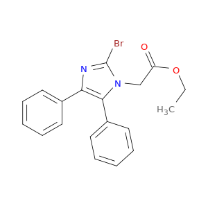 1H-Imidazole-1-acetic acid, 2-bromo-4,5-diphenyl-, ethyl ester