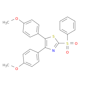 Thiazole, 4,5-bis(4-methoxyphenyl)-2-(phenylsulfonyl)-