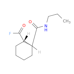 Cyclohexanecarbonylfluoride, 2-[(propylamino)carbonyl]-, (1S,2S)-