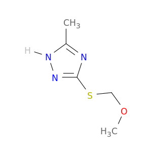1H-1,2,4-Triazole, 3-[(methoxymethyl)thio]-5-methyl-