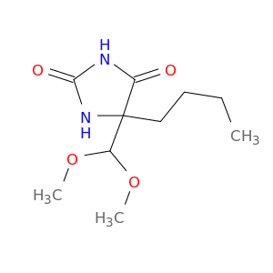 2,4-Imidazolidinedione,5-butyl-5-(dimethoxymethyl)-