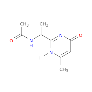 Acetamide, N-[1-(1,4-dihydro-6-methyl-4-oxo-2-pyrimidinyl)ethyl]-