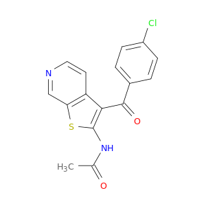 Acetamide, N-[3-(4-chlorobenzoyl)thieno[2,3-c]pyridin-2-yl]-