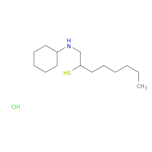 2-Octanethiol, 1-(cyclohexylamino)-, hydrochloride
