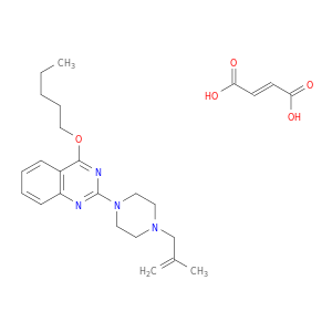 2-[4-(2-METHYLPROP-2-ENYL)PIPERAZIN-1-YL]-4-PENTOXY-QUINAZOLINE MALEATE
