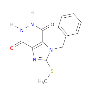 1H-Imidazo[4,5-d]pyridazine-4,7-dione,5,6-dihydro-2-(methylthio)-1-(phenylmethyl)-