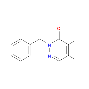 3(2H)-Pyridazinone, 4,5-diiodo-2-(phenylmethyl)-