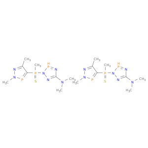 2H-1,2,4,3-Triazaphosphol-5-amine,2-[(2,5-dimethyl-2H-1,2,3-diazaphosphol-4-yl)methylphosphinothioyl]-N,N-dimethyl-