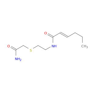 2-Hexenamide, N-[2-[(2-amino-2-oxoethyl)thio]ethyl]-, (E)-