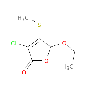 2(5H)-Furanone, 3-chloro-5-ethoxy-4-(methylthio)-