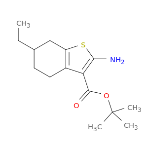 tert-Butyl 2-Amino-6-ethyl-4,5,6,7-tetrahydro-1-benzothiophene-3-carboxylate