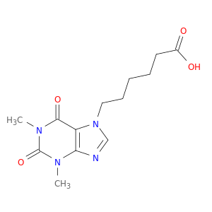 7H-Purine-7-hexanoic acid, 1,2,3,6-tetrahydro-1,3-dimethyl-2,6-dioxo-