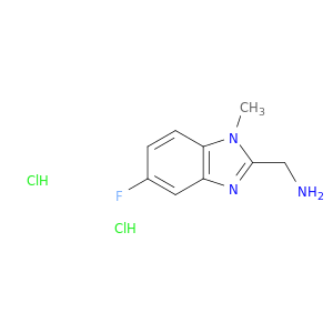 (5-fluoro-1-methyl-1H-1,3-benzodiazol-2-yl)methanamine dihydrochloride
