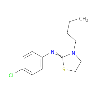 Benzenamine, N-(3-butyl-2-thiazolidinylidene)-4-chloro-
