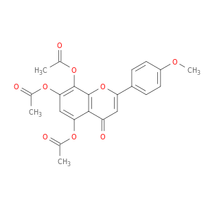4H-1-Benzopyran-4-one, 5,7,8-tris(acetyloxy)-2-(4-methoxyphenyl)-