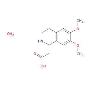 1-Isoquinolineaceticacid, 1,2,3,4-tetrahydro-6,7-dimethoxy-, hydrate (1:1)