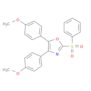 Oxazole, 4,5-bis(4-methoxyphenyl)-2-(phenylsulfonyl)-