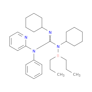 Guanidine, N,N''-dicyclohexyl-N-(dipropylboryl)-N'-phenyl-N'-2-pyridinyl-