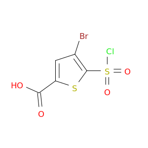 4-bromo-5-(chlorosulfonyl)thiophene-2-carboxylic acid