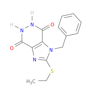 1H-Imidazo[4,5-d]pyridazine-4,7-dione,2-(ethylthio)-5,6-dihydro-1-(phenylmethyl)-