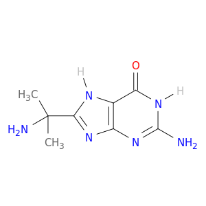 6H-Purin-6-one, 2-amino-8-(1-amino-1-methylethyl)-1,7-dihydro-