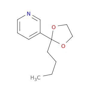Pyridine, 3-(2-butyl-1,3-dioxolan-2-yl)-