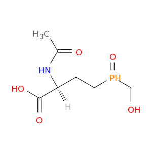 Butanoic acid, 2-(acetylamino)-4-(hydroxymethylphosphinyl)-, (S)-