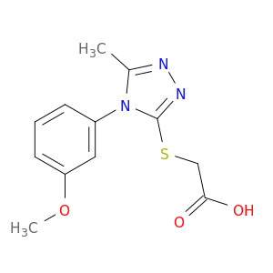 2-[(3-甲氧基苯基)-5-甲基-4H-1,2,4-三唑-3-基]硫酸]乙酸