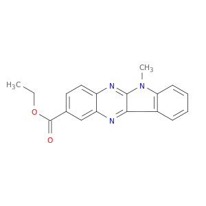 6H-Indolo[2,3-b]quinoxaline-2-carboxylic acid, 6-methyl-, ethyl ester