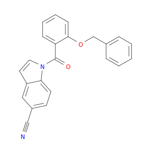 1H-Indole-5-carbonitrile, 1-[2-(phenylmethoxy)benzoyl]-