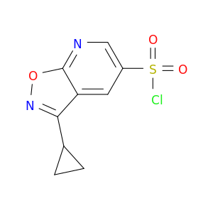 3-cyclopropyl-[1,2]oxazolo[5,4-b]pyridine-5-sulfonyl chloride