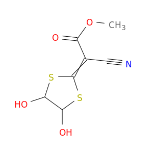 Acetic acid, cyano(4,5-dihydroxy-1,3-dithiolan-2-ylidene)-, methyl ester