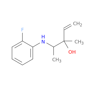 1-Penten-3-ol, 4-[(2-fluorophenyl)amino]-3-methyl-