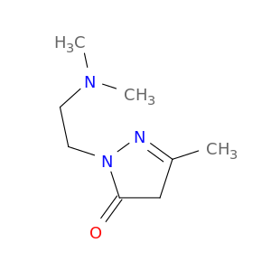 3H-Pyrazol-3-one, 2-[2-(dimethylamino)ethyl]-2,4-dihydro-5-methyl-