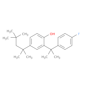 Phenol, 2-[1-(4-fluorophenyl)-1-methylethyl]-4-(1,1,3,3-tetramethylbutyl)-