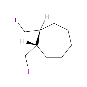 Cycloheptane, 1,2-bis(iodomethyl)-, cis-
