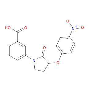 Benzoic acid, 3-[3-(4-nitrophenoxy)-2-oxo-1-pyrrolidinyl]-