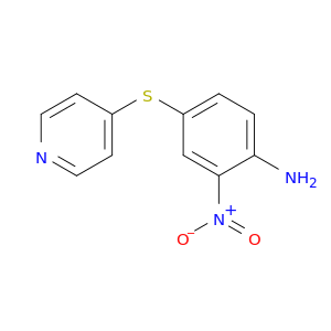 Benzenamine, 2-nitro-4-(4-pyridinylthio)-