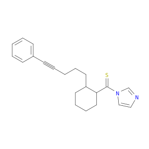 1H-Imidazole, 1-[[2-(5-phenyl-4-pentynyl)cyclohexyl]thioxomethyl]-