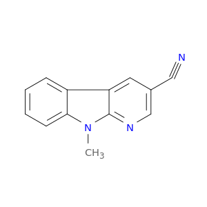 9H-Pyrido[2,3-b]indole-3-carbonitrile, 9-methyl-