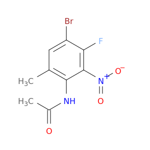 N-(4-溴-3-氟-6-甲基-2-硝基苯基)乙酰胺