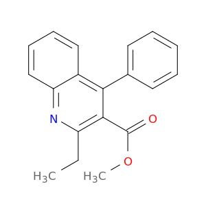 3-Quinolinecarboxylic acid, 2-ethyl-4-phenyl-, methyl ester