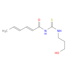 2,4-Hexadienamide, N-[[(3-hydroxypropyl)amino]thioxomethyl]-, (E,E)-