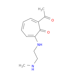 2,4,6-Cycloheptatrien-1-one, 2-acetyl-7-[[2-(methylamino)ethyl]amino]-